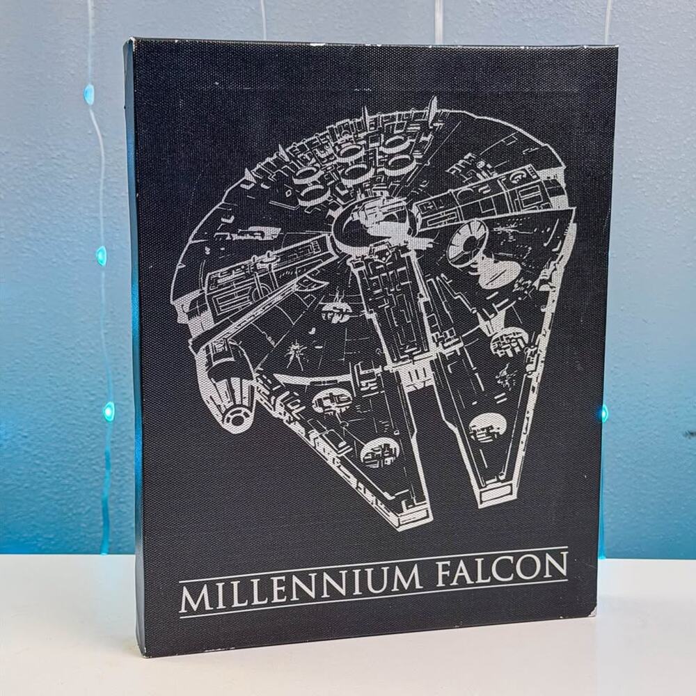 Artissimo Star Wars Millennium Falcon Wall Art (8x10)
